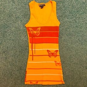 Self Esteem butterfly tank top
